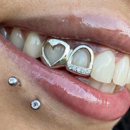 Double Window With Heart Grillz side view