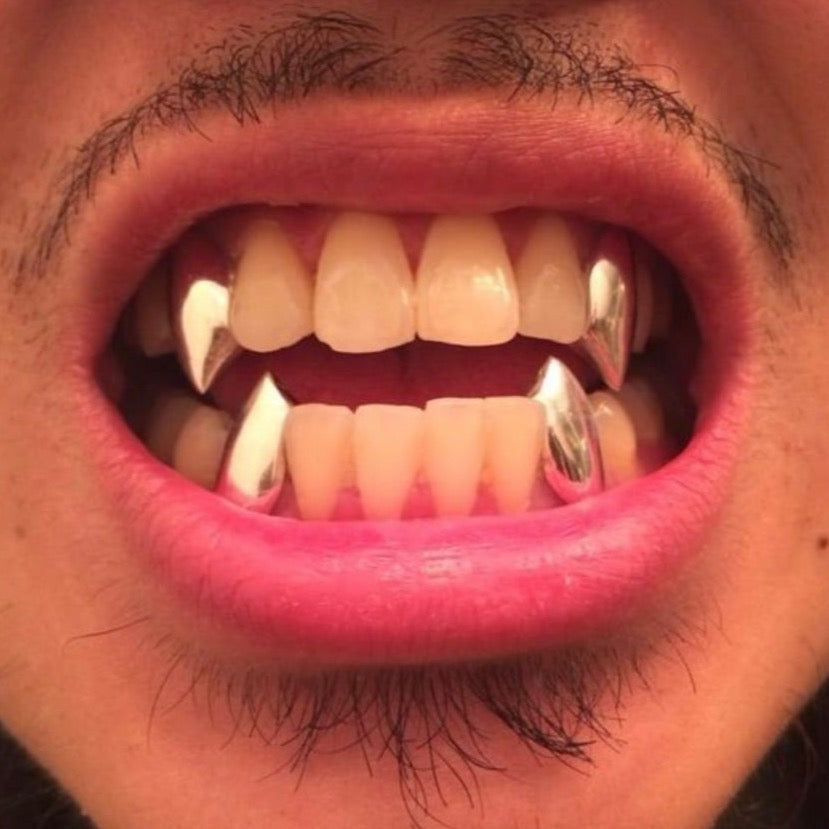 Vampire Fang Grillz close up